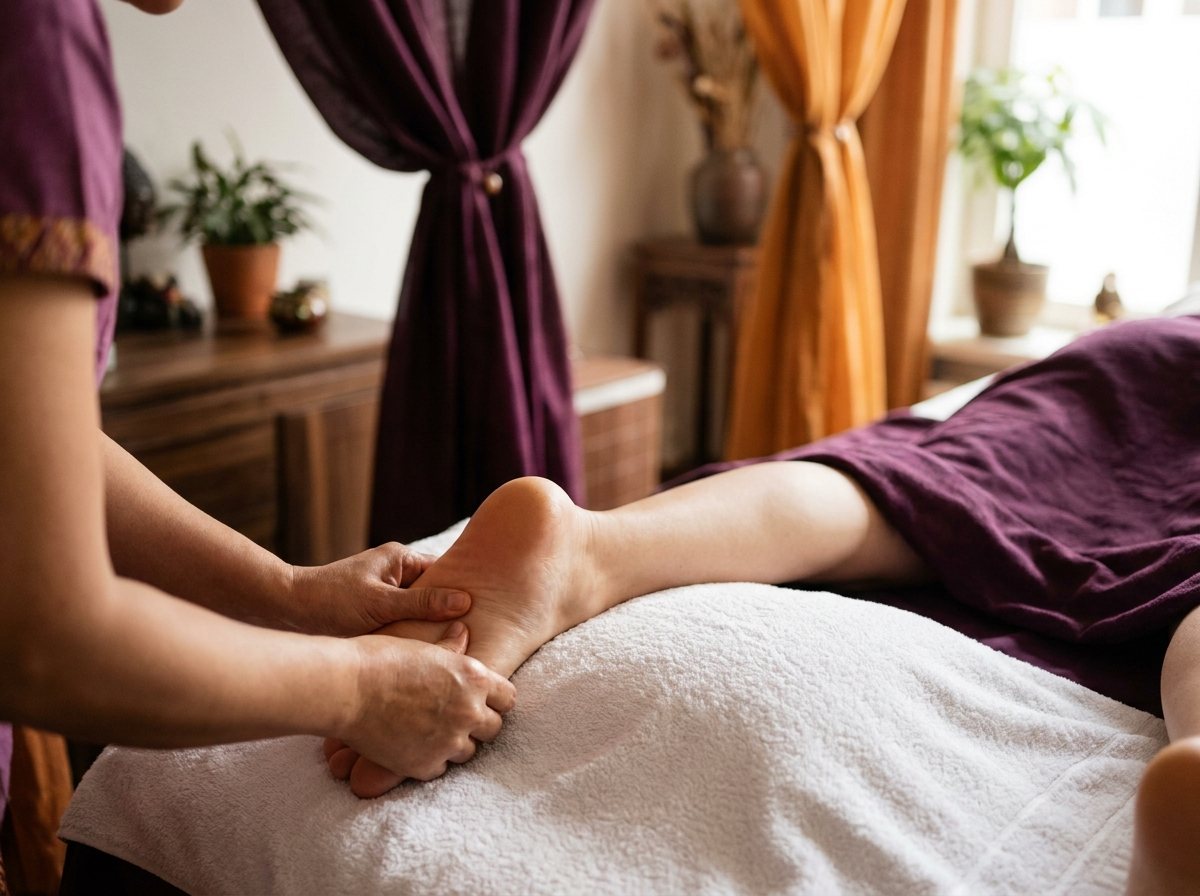 Thaise voetmassage (voorbeeldbeeld)